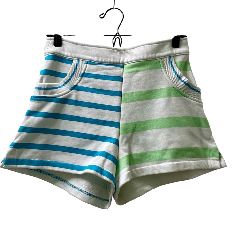 Solid & Striped Sophie Sweatshorts in Colorblock Stripe